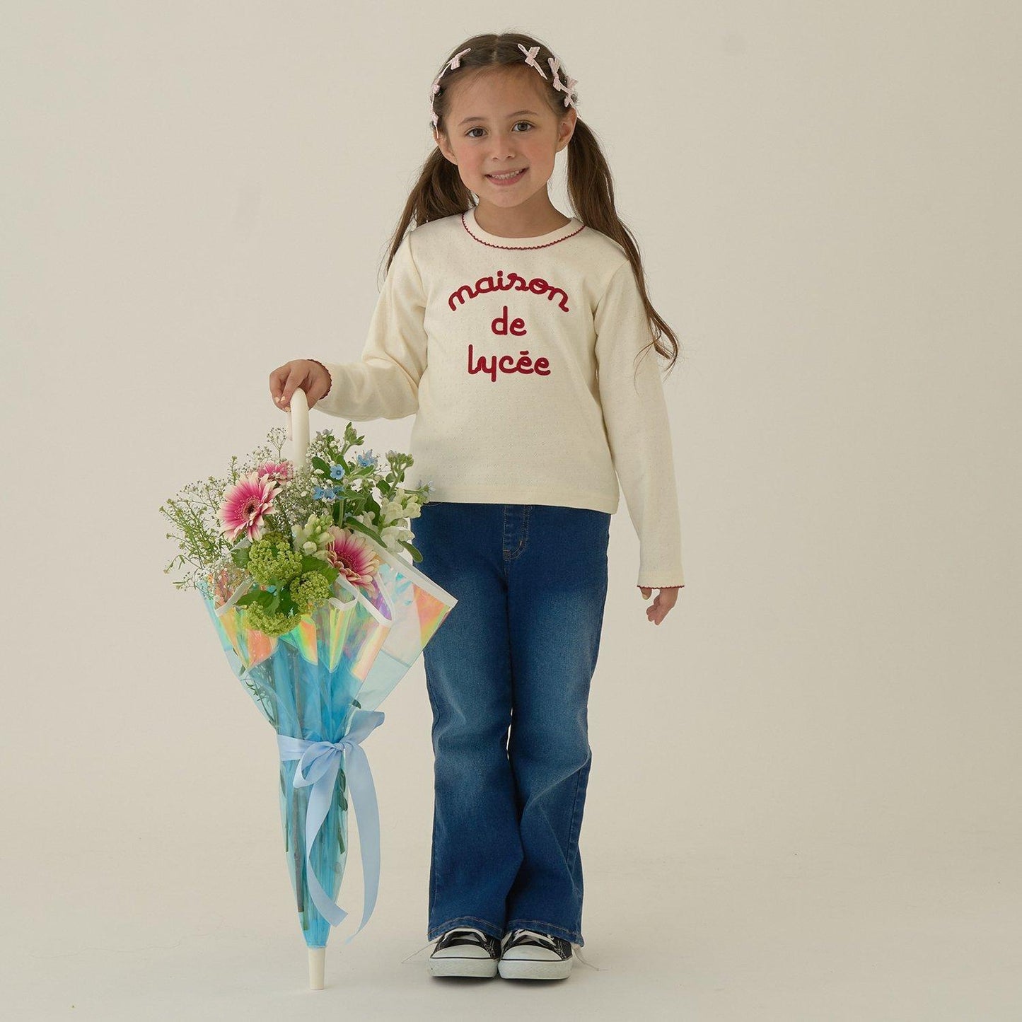 【修身剪裁】後開衩喇叭褲