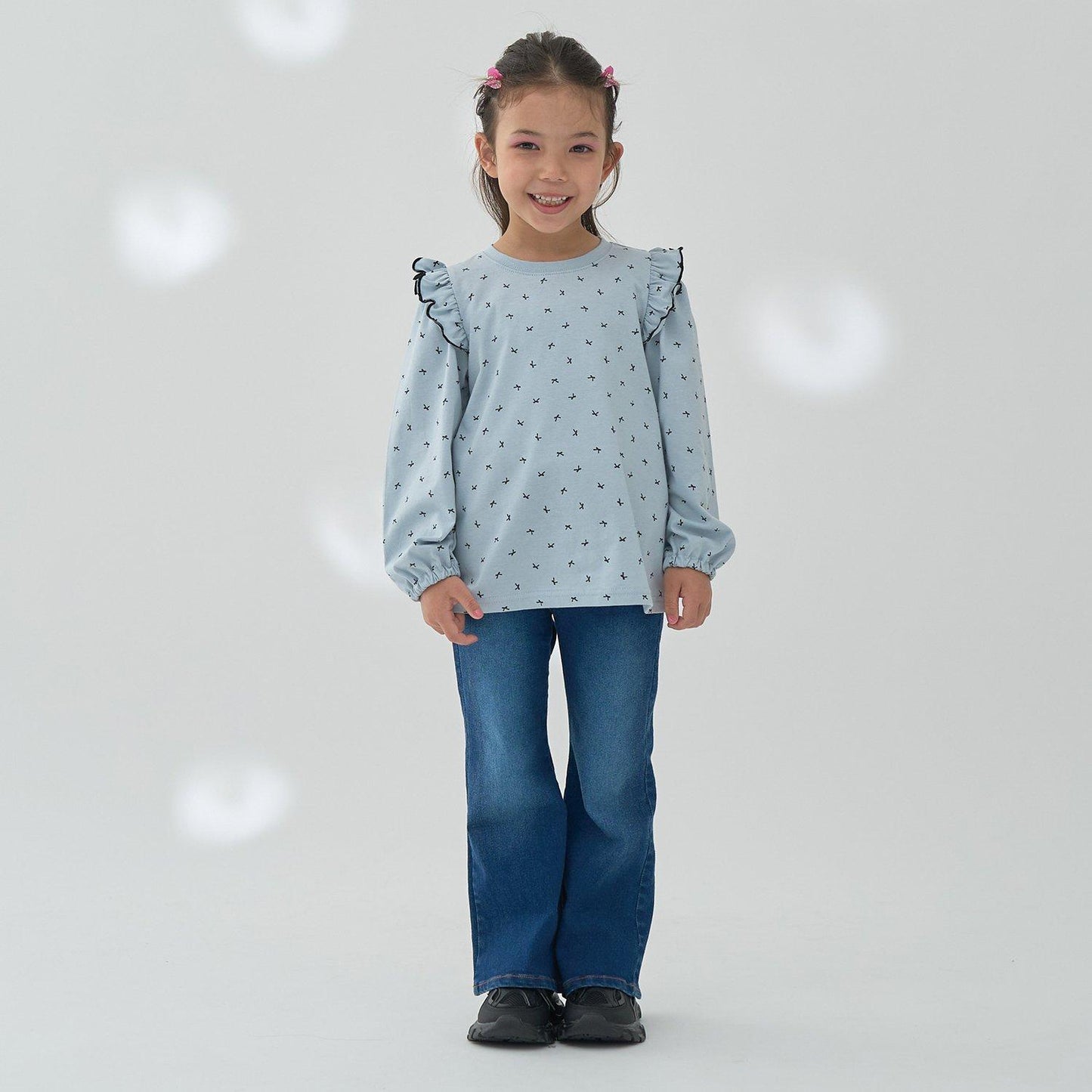 【修身剪裁】後開衩喇叭褲