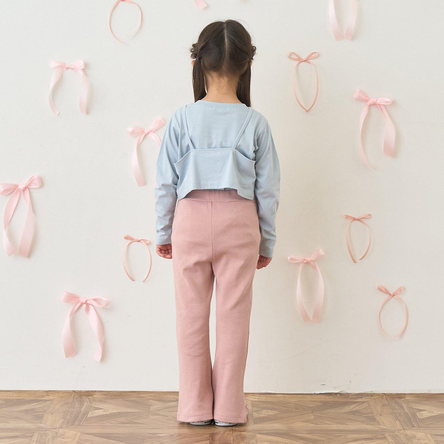 【ともパン】愛心口袋開衩喇叭褲