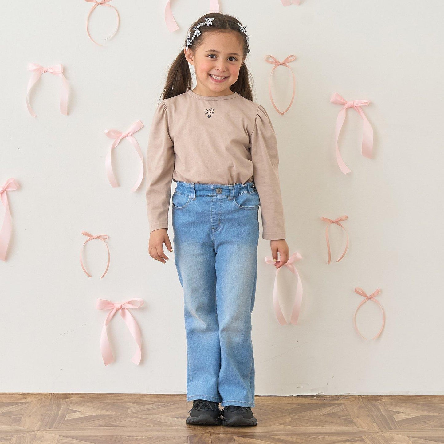 【修身剪裁】後開衩喇叭褲