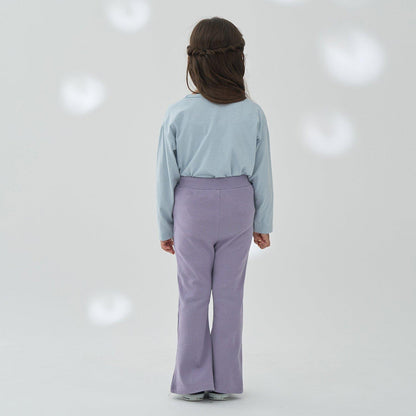 【ともパン】愛心口袋開衩喇叭褲