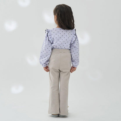 【軟棉】帶荷葉邊泡泡袖多款全印花T恤