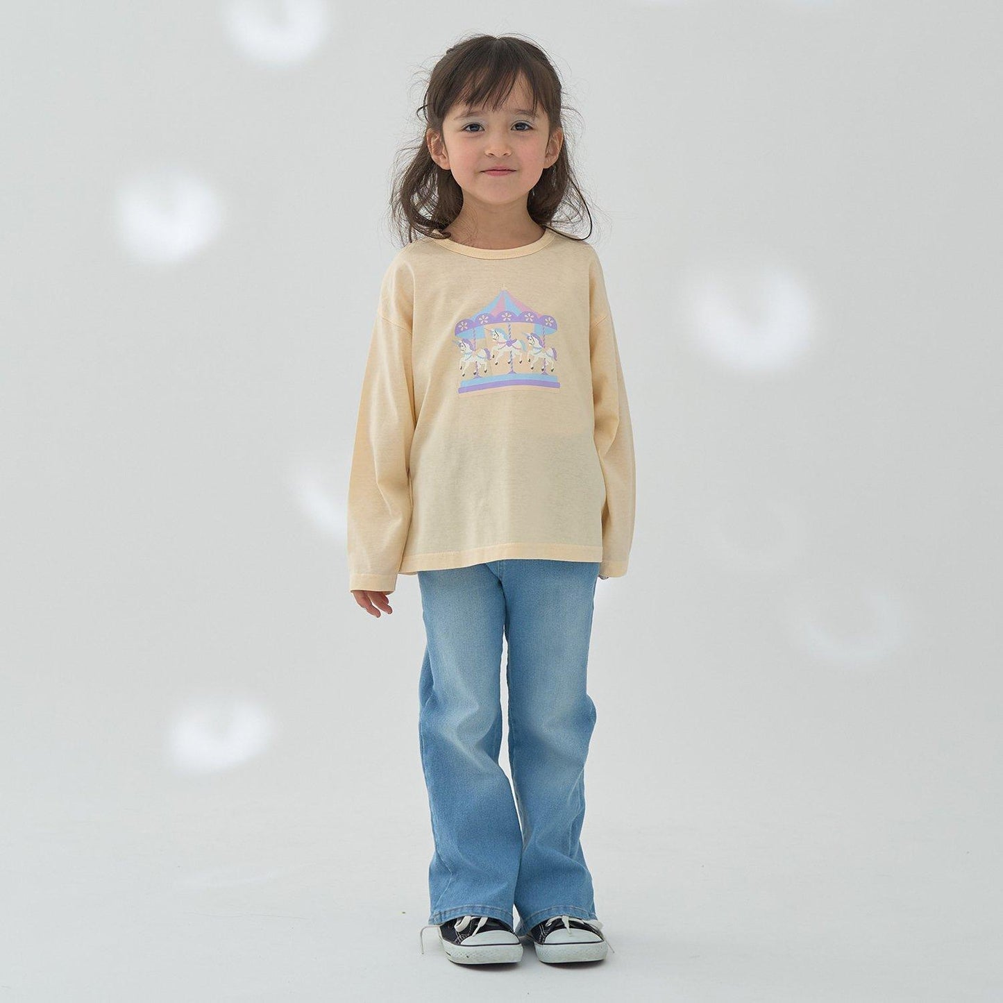 【修身剪裁】後開衩喇叭褲