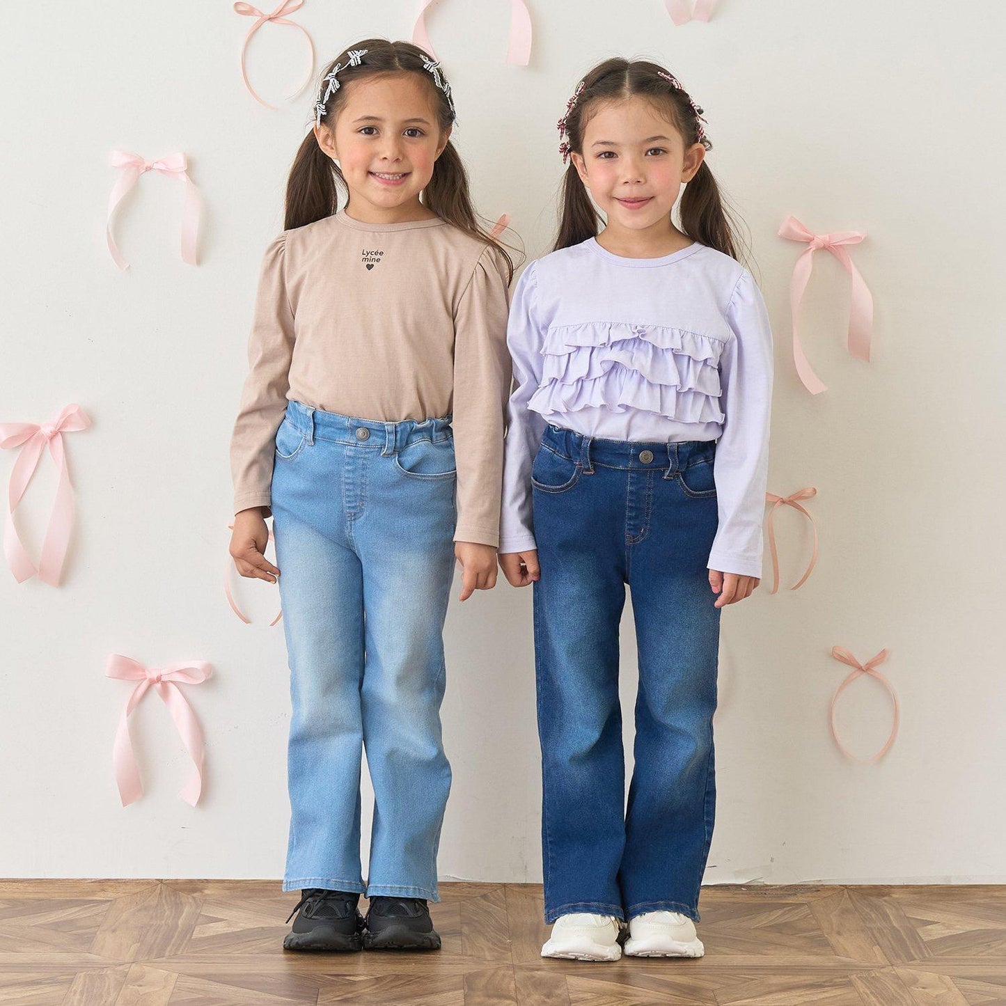 【修身剪裁】後開衩喇叭褲