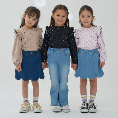 【修身剪裁】後開衩喇叭褲