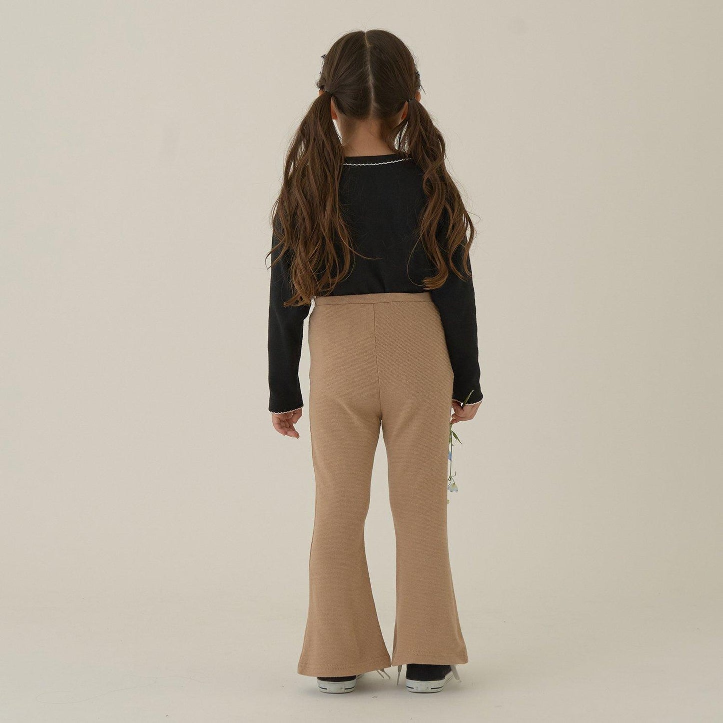 【ともパン】愛心口袋開衩喇叭褲