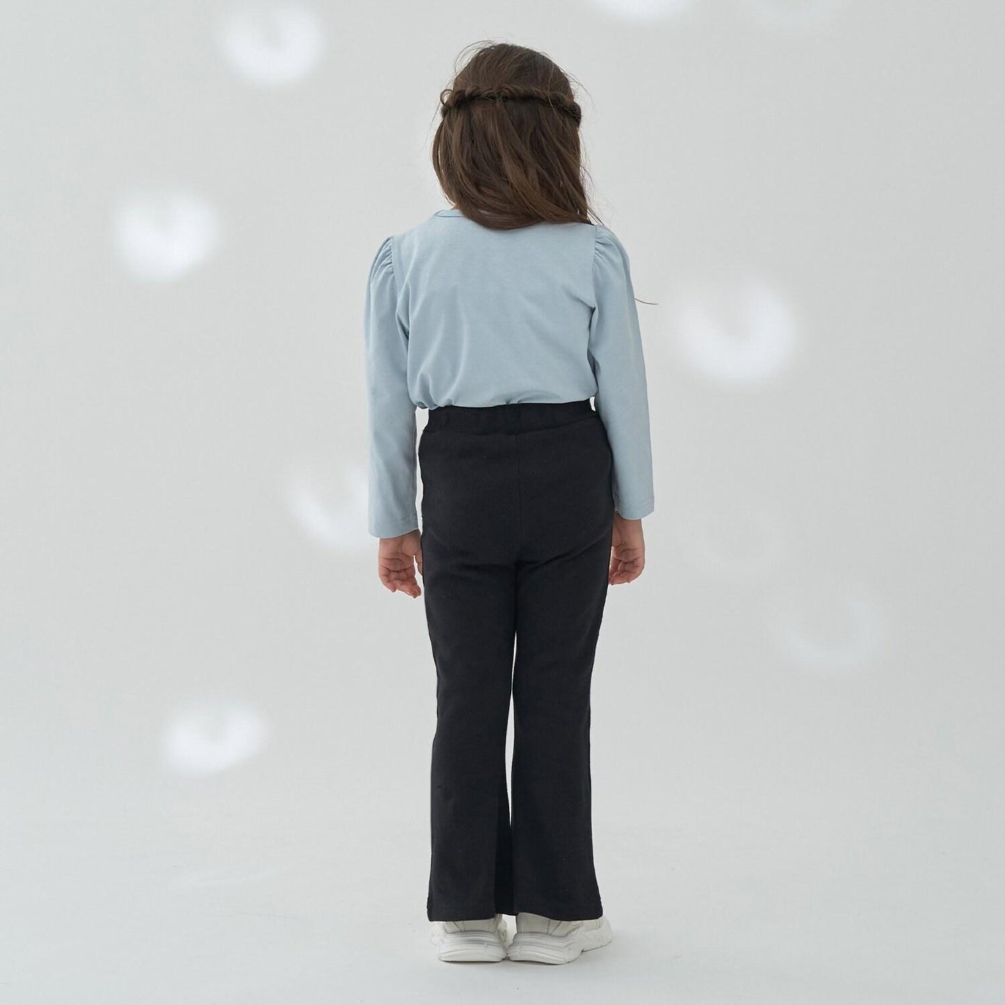 【ともパン】愛心口袋開衩喇叭褲