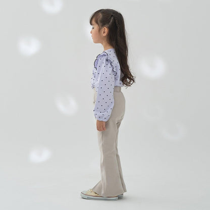 【ともパン】愛心口袋開衩喇叭褲