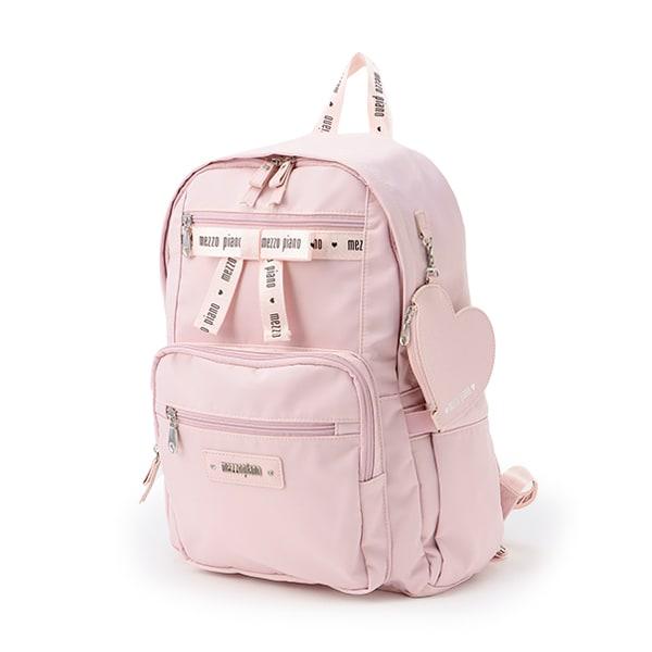 約21L 心形小包附帶蝴蝶結字母雙肩包