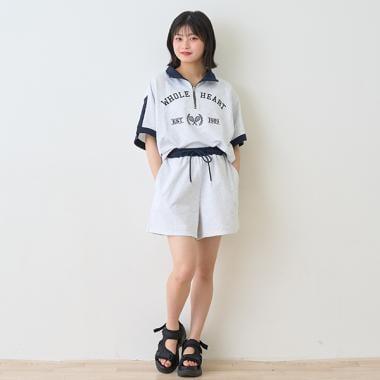 【LTXC】拼色拉鍊套裝