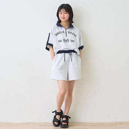 【LTXC】拼色拉鍊套裝