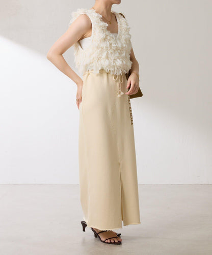 【ロングシーズン使える】クロップドニットベスト
