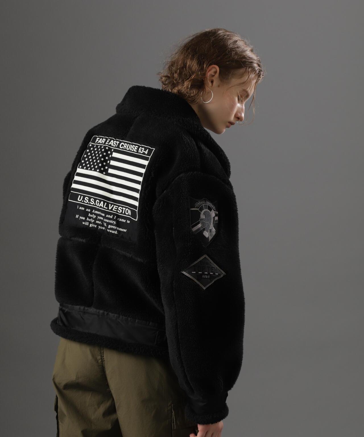 WOMAN RETORO BOA B-3 TOPGUN