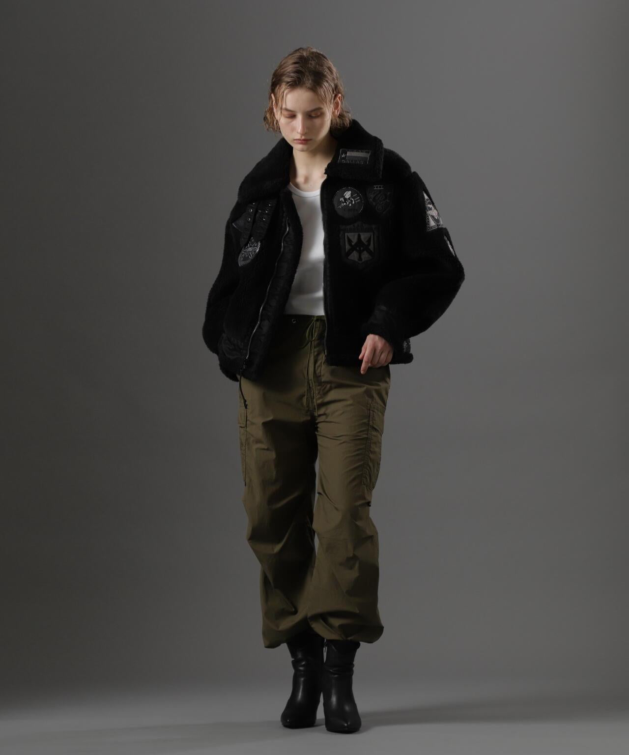 WOMAN RETORO BOA B-3 TOPGUN