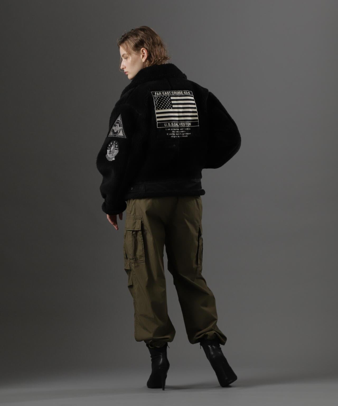 WOMAN RETORO BOA B-3 TOPGUN