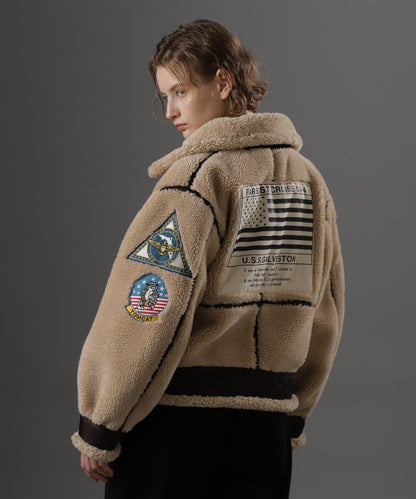 WOMAN RETORO BOA B-3 TOPGUN