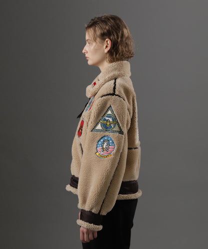 WOMAN RETORO BOA B-3 TOPGUN