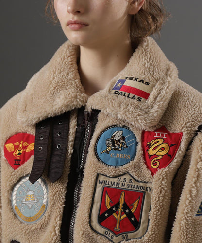 WOMAN RETORO BOA B-3 TOPGUN