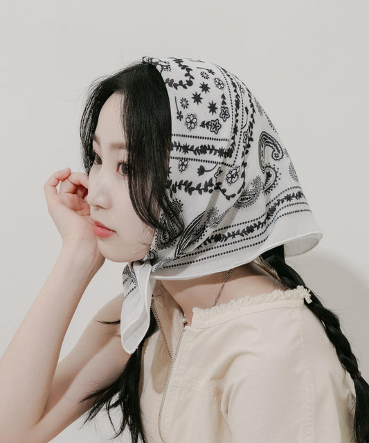 佩斯利印花圍巾