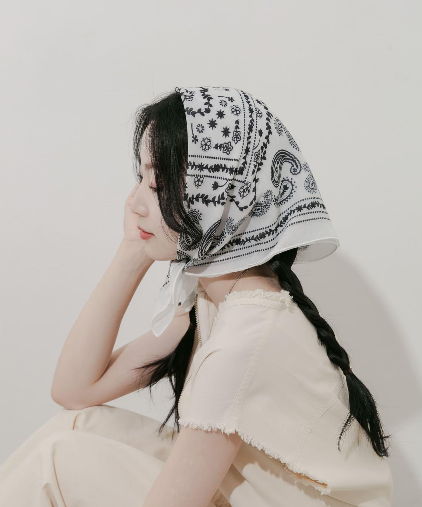 佩斯利印花圍巾