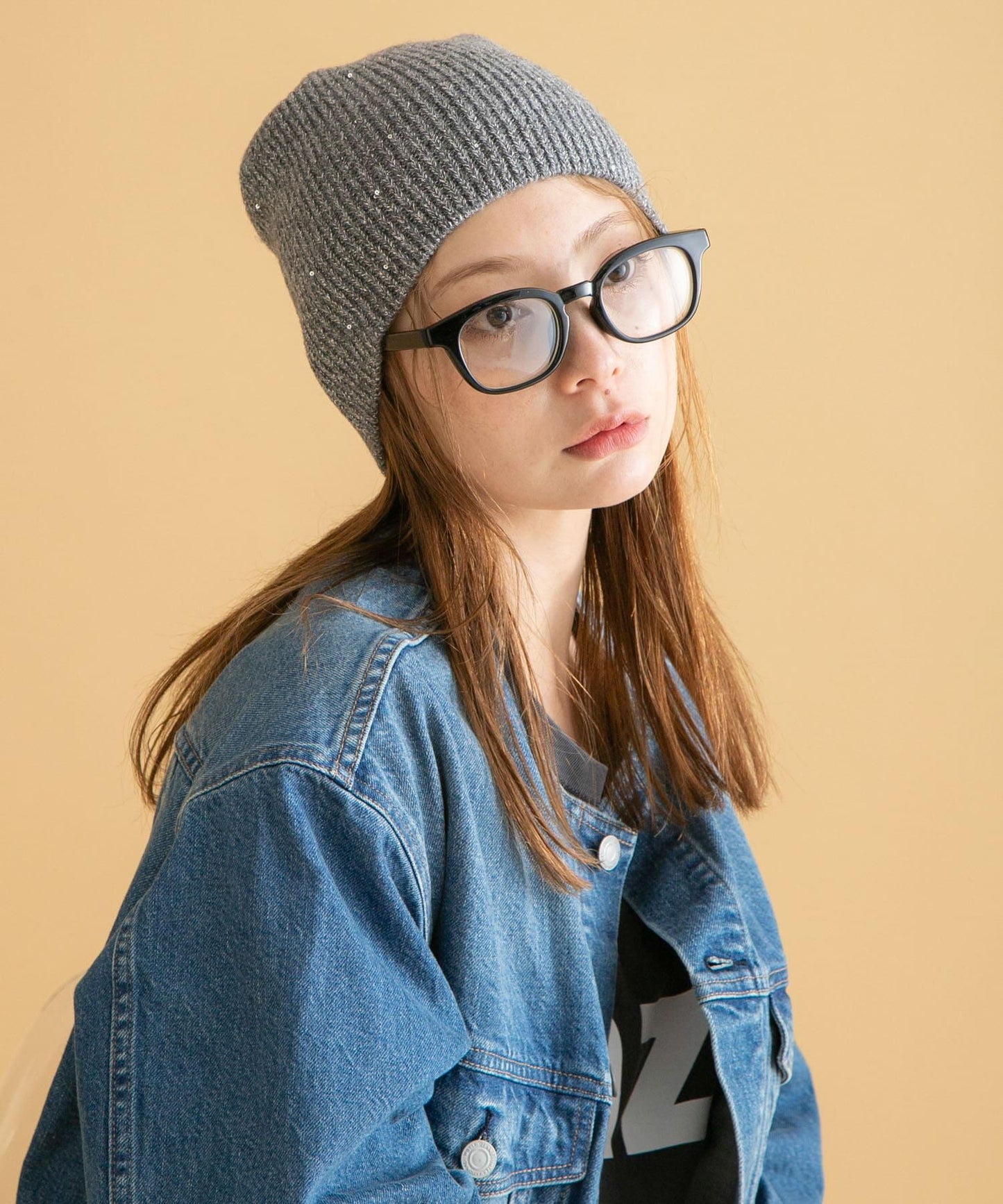 亮片金蔥針織帽