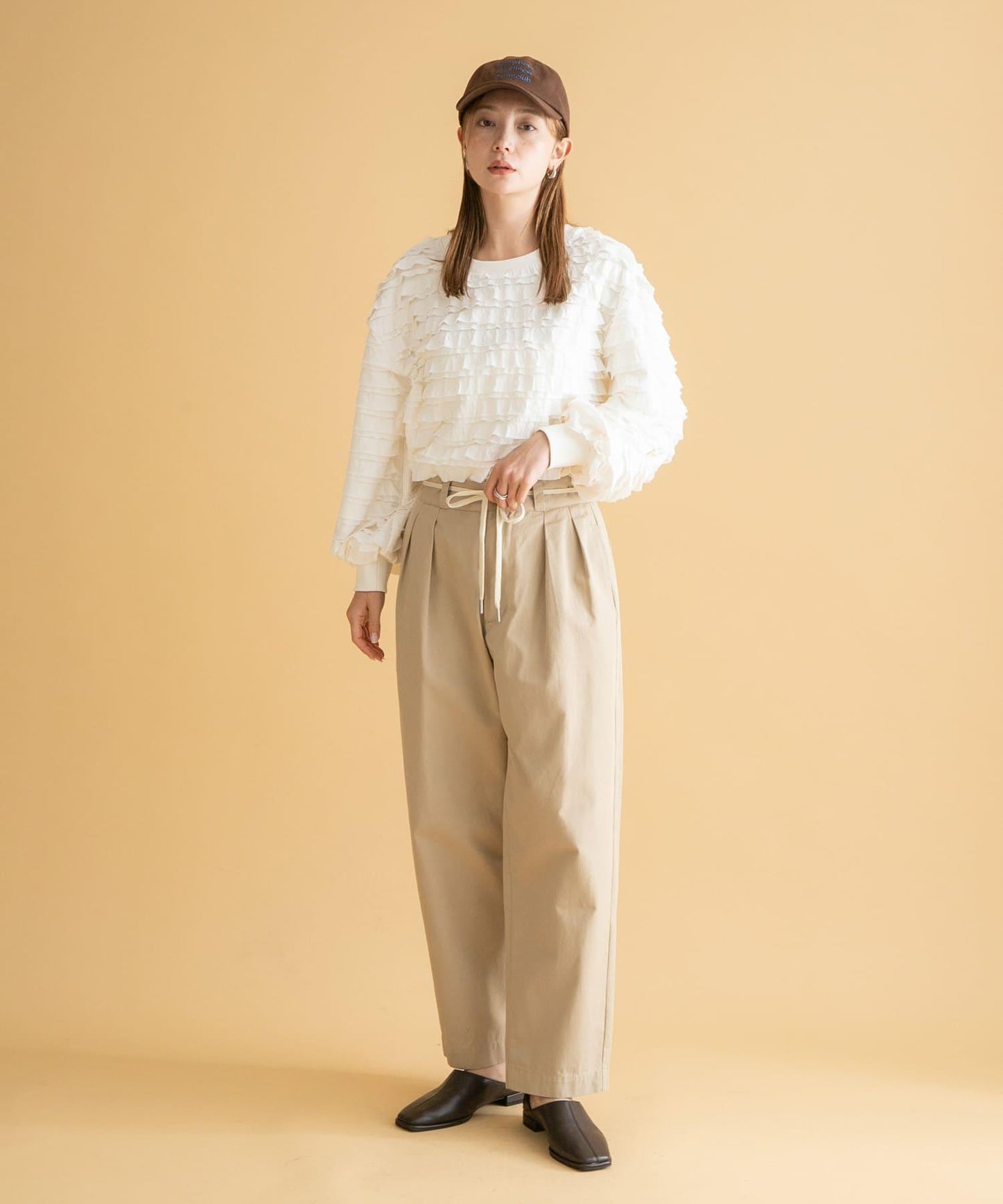 3/2WORKS 雙褶休閒長褲