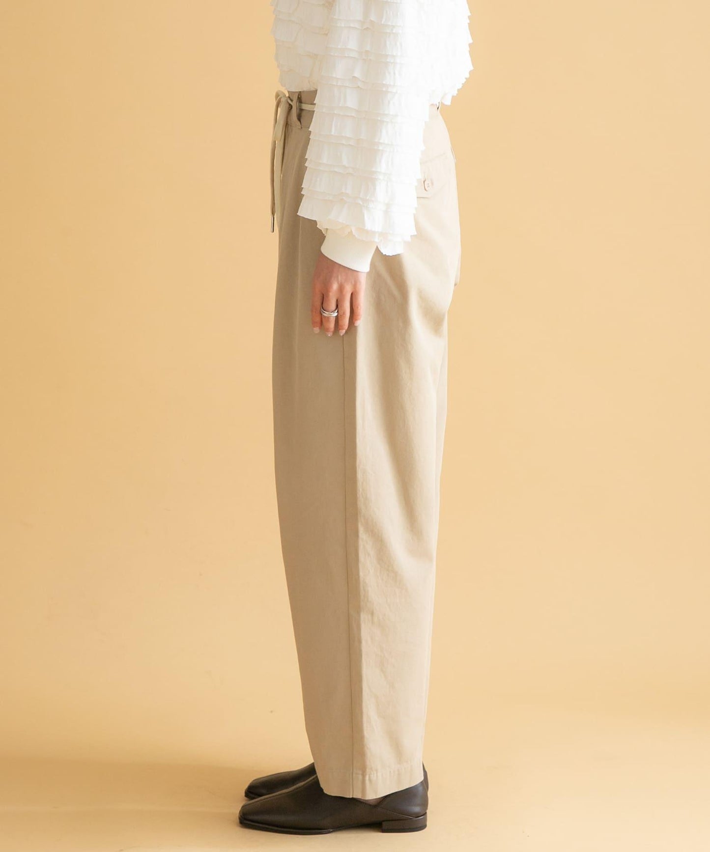 3/2WORKS 雙褶休閒長褲
