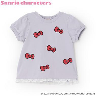 【《三麗歐》】蝴蝶結貼布T恤