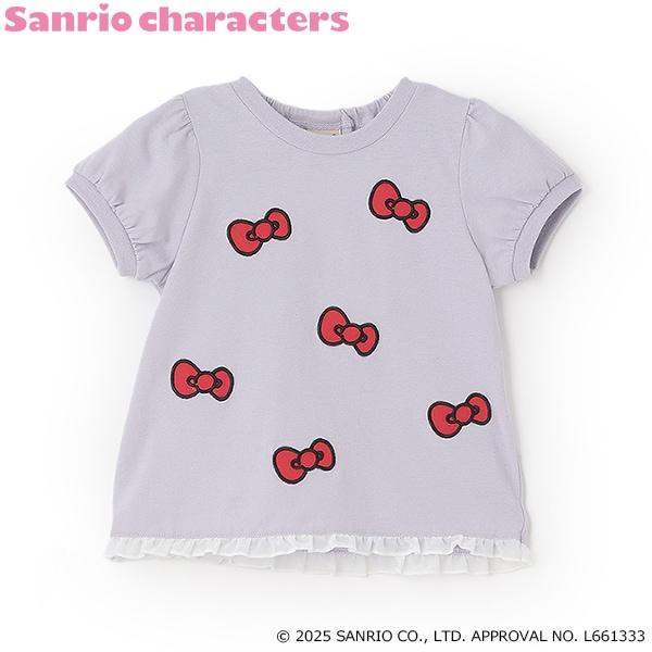 【《三麗歐》】蝴蝶結貼布T恤
