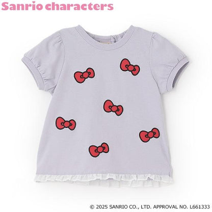 【《三麗歐》】蝴蝶結貼布T恤