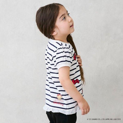 【《三麗歐》】蝴蝶結貼布T恤