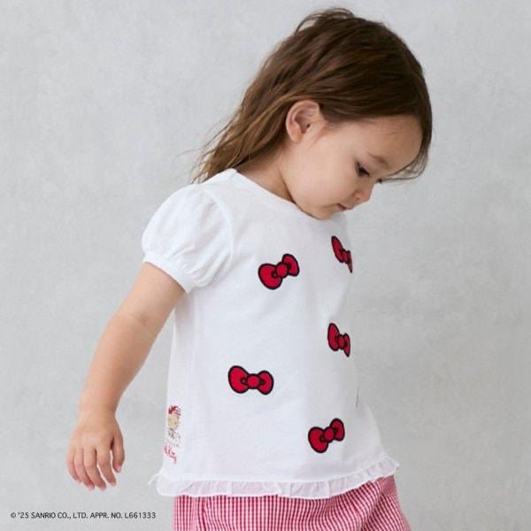 【《三麗歐》】蝴蝶結貼布T恤