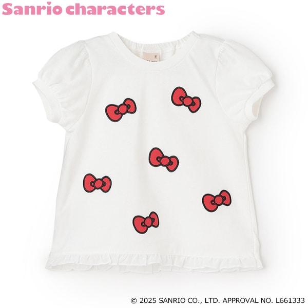 【《三麗歐》】蝴蝶結貼布T恤