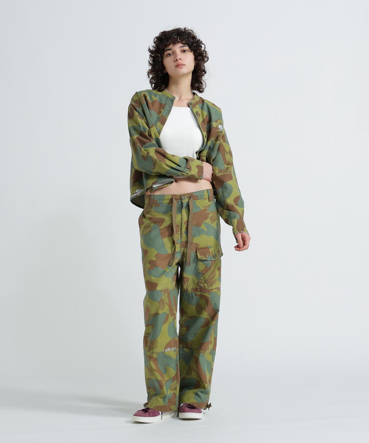 《WOMAN》 CAMOUFLAGE CARGO LONG PANTS 迷彩工裝長褲