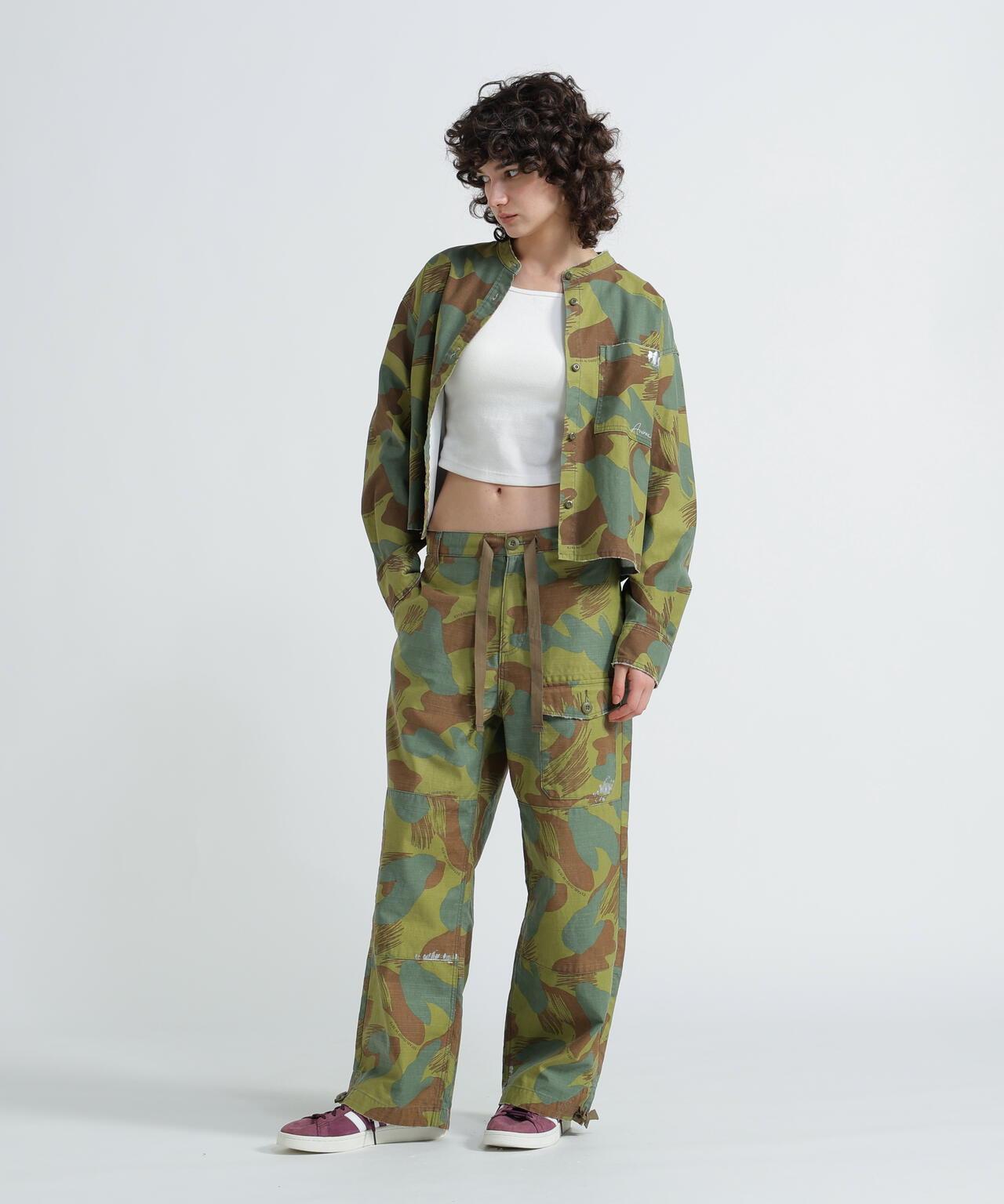 《WOMAN》 CAMOUFLAGE CARGO LONG PANTS 迷彩工裝長褲