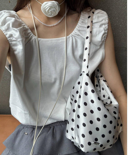 【CIAOPANIC TYPY】帶玫瑰吊墜緞面包