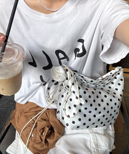 【CIAOPANIC TYPY】帶玫瑰吊墜緞面包