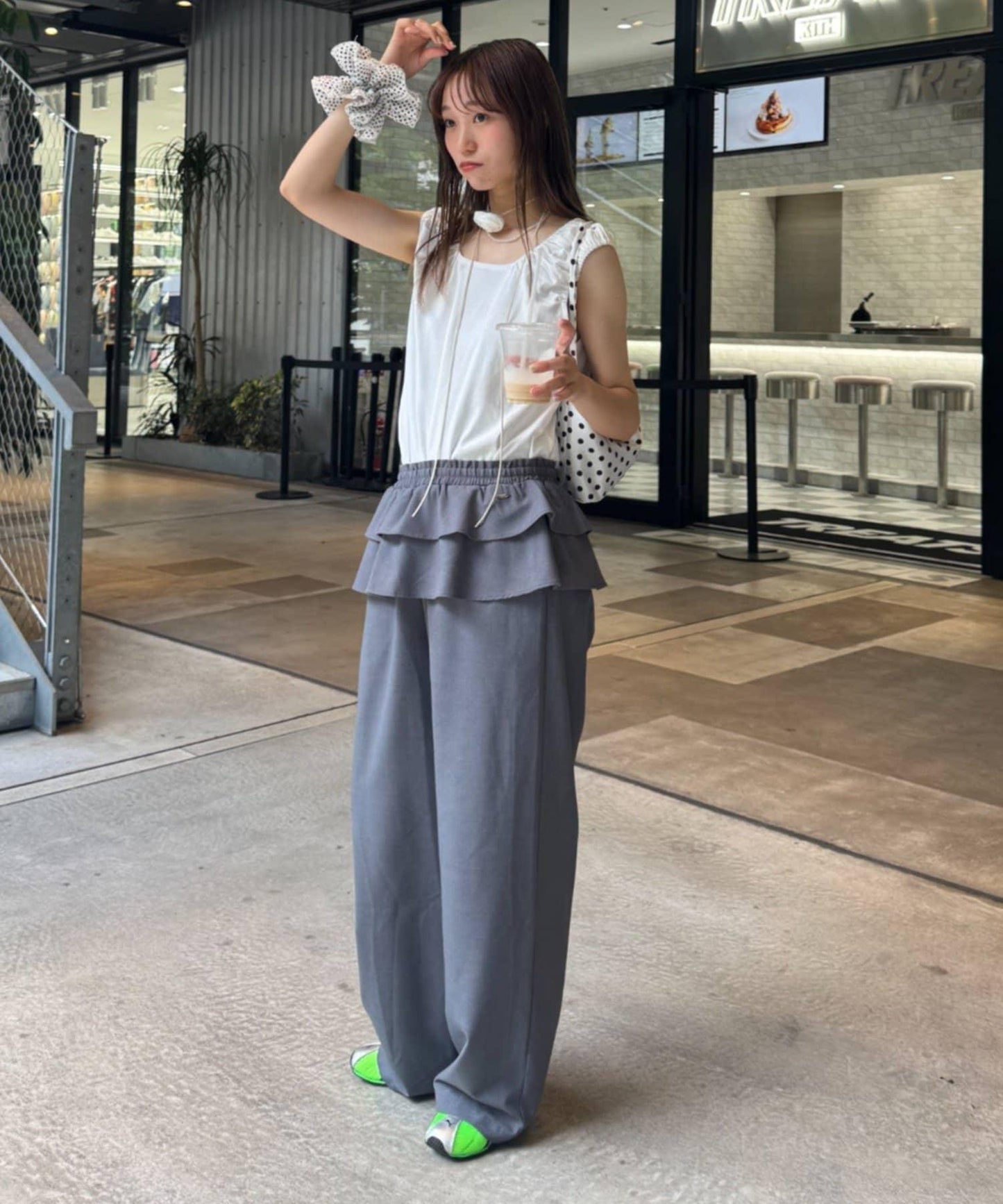 【TERIO韓國企劃】帶褶邊的西褲