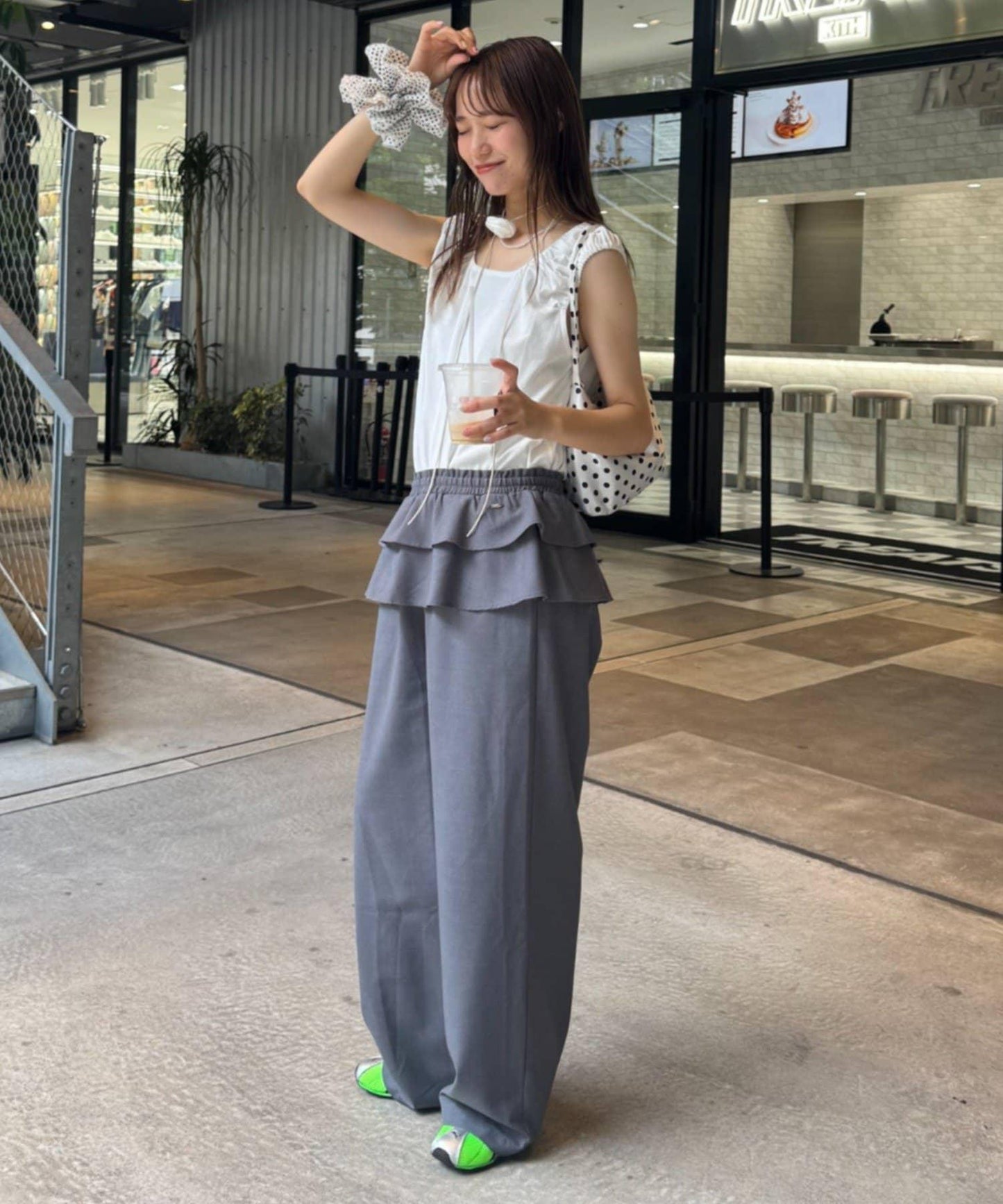 【TERIO韓國企劃】帶褶邊的西褲