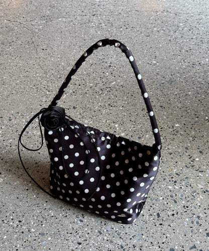 【CIAOPANIC TYPY】帶玫瑰吊墜緞面包