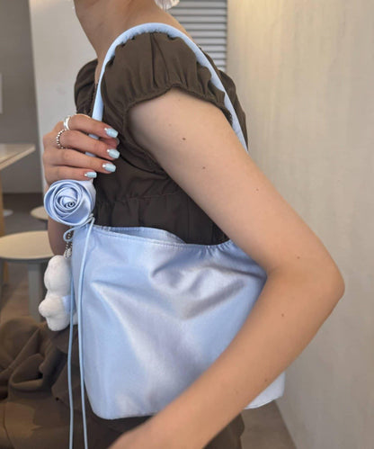 【CIAOPANIC TYPY】帶玫瑰吊墜緞面包