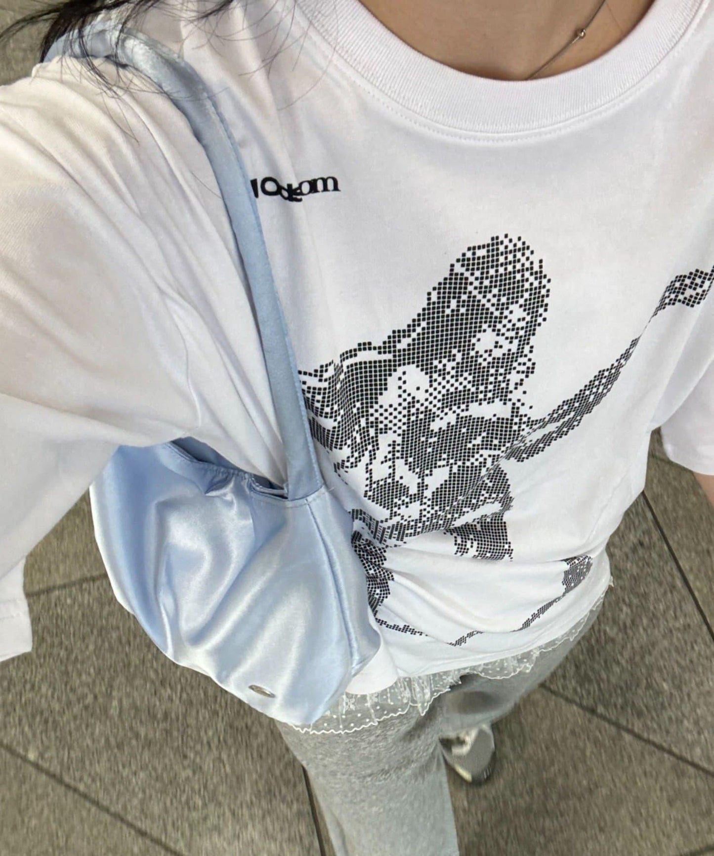 【CIAOPANIC TYPY】帶玫瑰吊墜緞面包