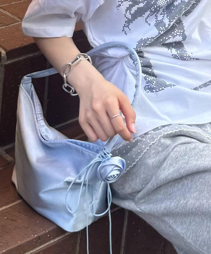 【CIAOPANIC TYPY】帶玫瑰吊墜緞面包