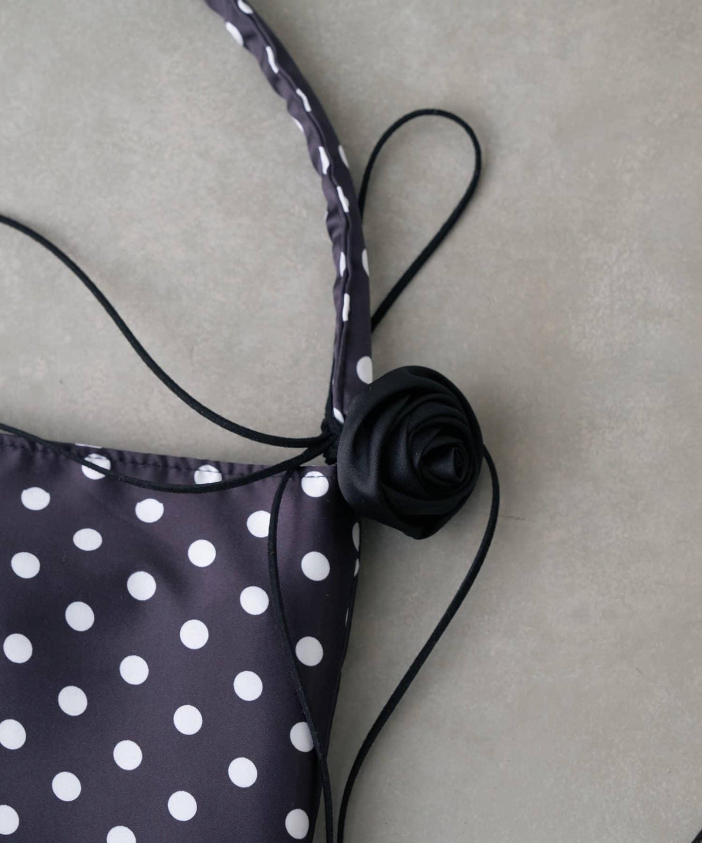 【CIAOPANIC TYPY】帶玫瑰吊墜緞面包