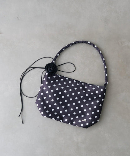 【CIAOPANIC TYPY】帶玫瑰吊墜緞面包