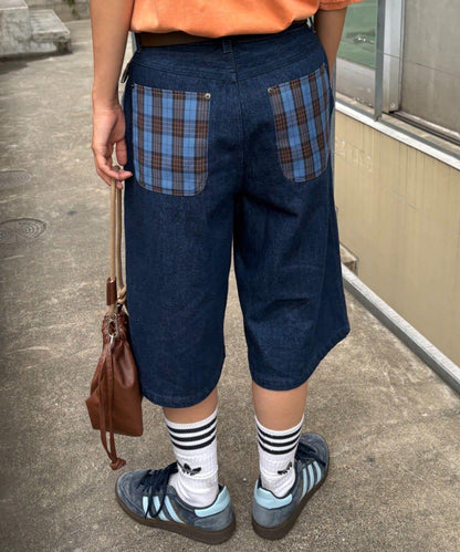 【男女通用】格紋口袋短褲
