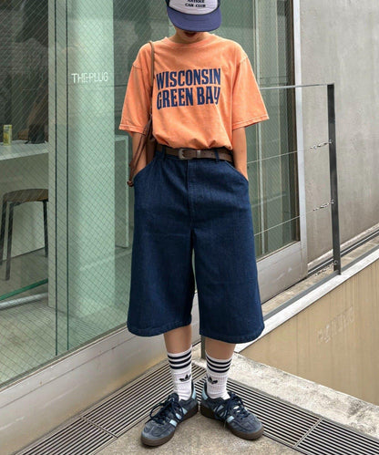 【男女通用】格紋口袋短褲