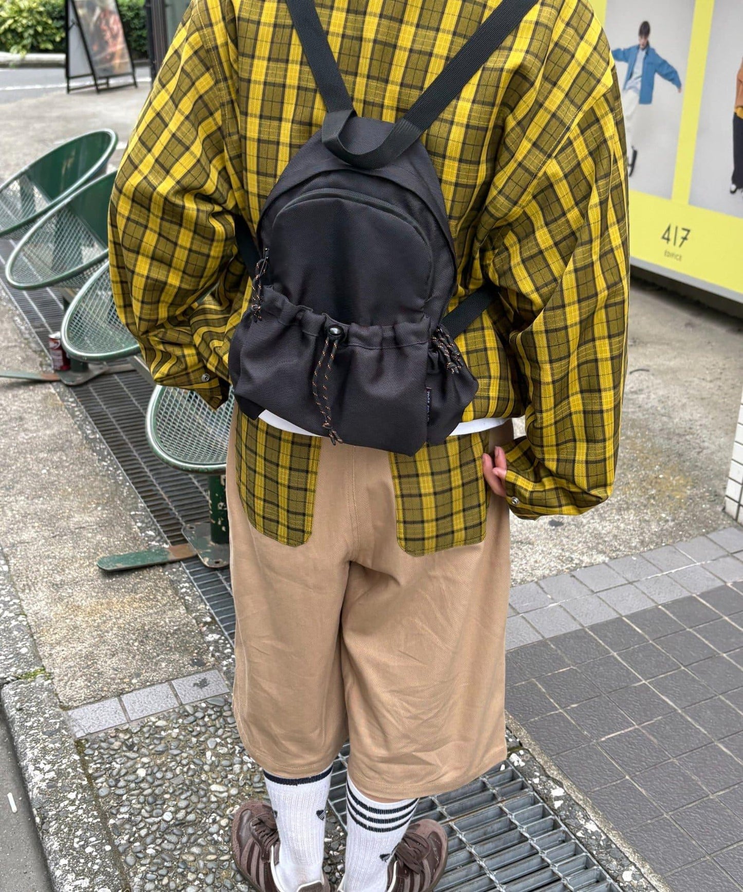 【男女通用】格紋口袋短褲