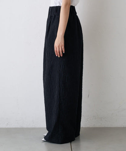 【CIAOPANIC TYPY】提花褶皺寬腿褲