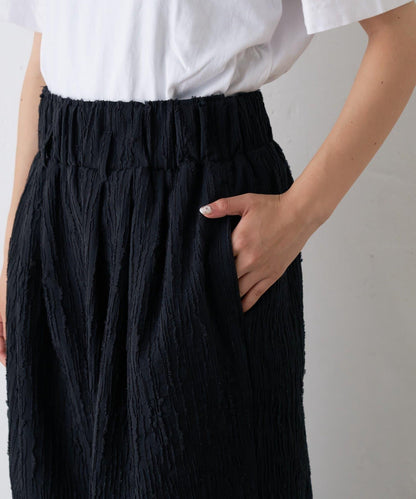 【CIAOPANIC TYPY】提花褶皺寬腿褲